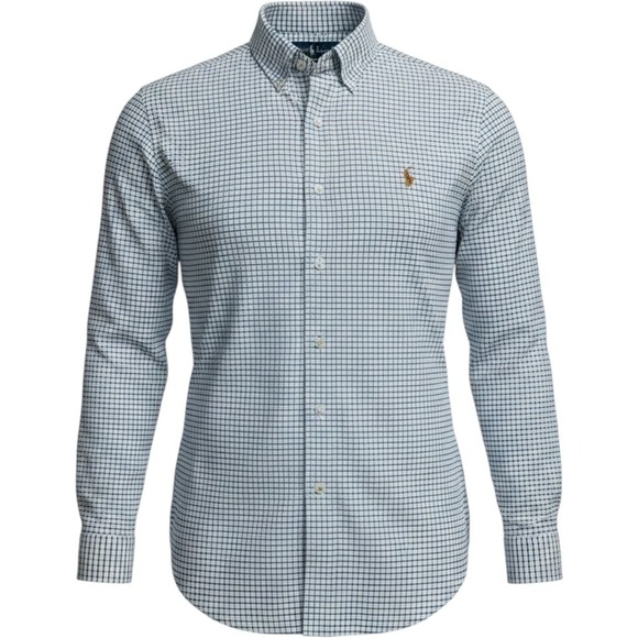 Polo Ralph Lauren Other - Ralph Lauren Mens Classic Fit Blue White Check Oxford Button Down Shirt Large